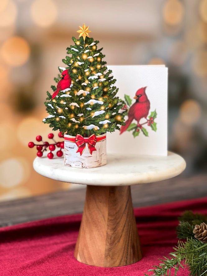 FreshCut Paper FreshCut Paper Merry Mini Tree Pop-Up Greeting Card - Little Miss Muffin Children & Home