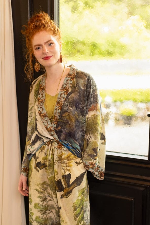 Market of Stars Market of Stars Theatre of Dreams Pixie Duster Cropped Kimono with Swan - Little Miss Muffin Children & Home