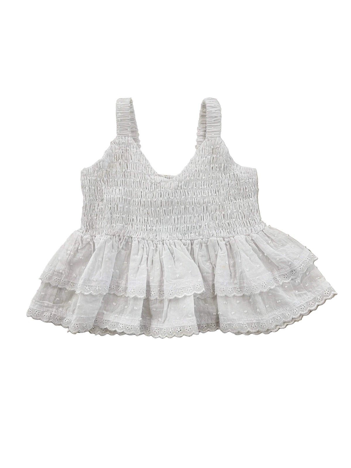 White Swiss Dot Will Tank