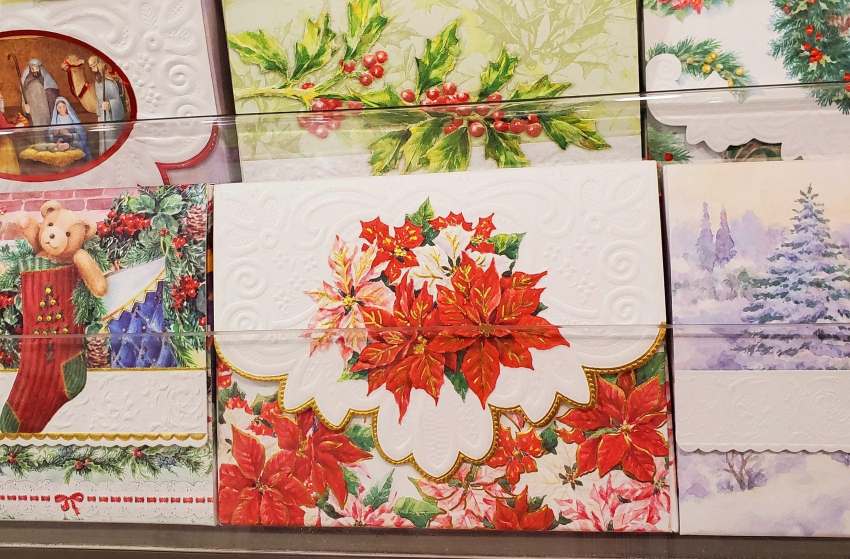 For Arts Sake For Arts Sake Poinsettias Boxed Note Cards - Little Miss Muffin Children & Home