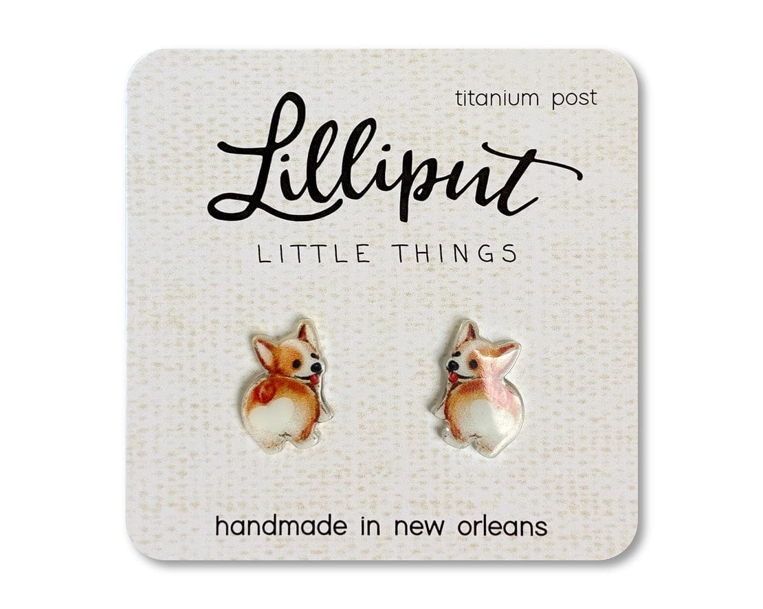 Lilliput Little Things Lilliput Little Things Corgi Butt Earrings - Little Miss Muffin Children & Home