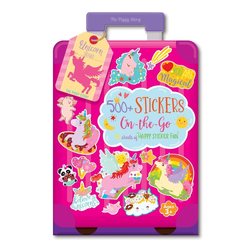 The Piggy Story The Piggy Story 500+ Stickers On-The-Go Unicorn Squad - Little Miss Muffin Children & Home