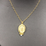 Weisinger Designs Weisinger Designs Miraculous Mary w/Pearl Accent 16-18" Chain. - Little Miss Muffin Children & Home