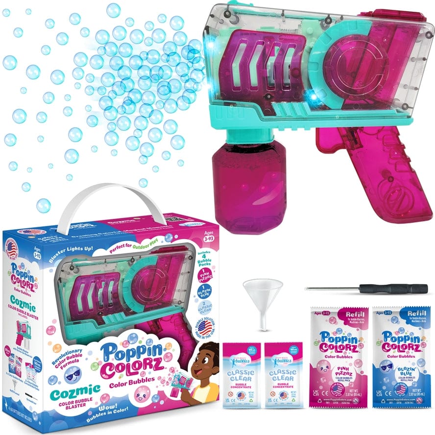 South Beach Bubbles PoppinColorz Cozmic Color Bubble Blaster - Little Miss Muffin Children & Home