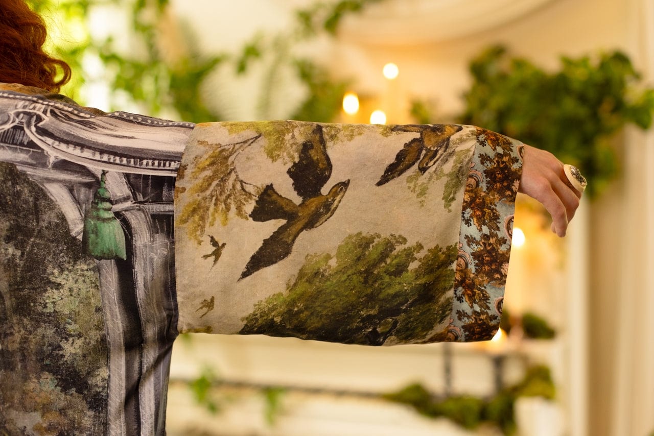 Market of Stars Market of Stars Theatre of Dreams Pixie Duster Cropped Kimono with Swan - Little Miss Muffin Children & Home