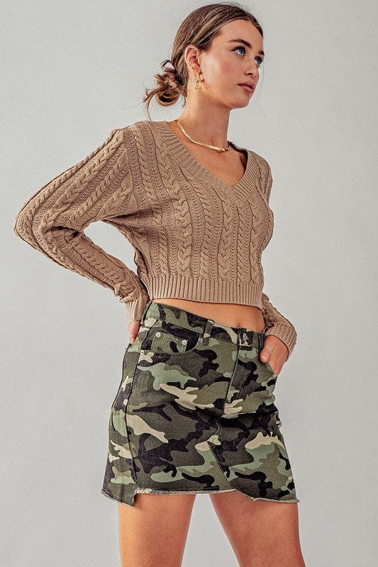 Urban Daizy Urban Daizy Camo Print Asymmetrical Hem Mini Skirt - Little Miss Muffin Children & Home