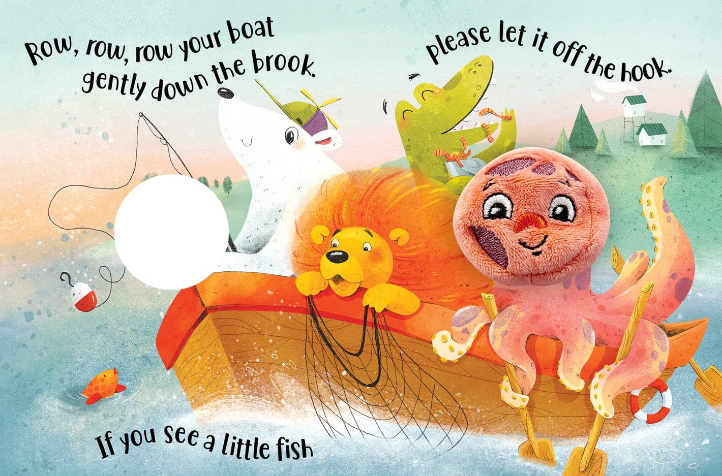 Little Hippo Books Row, Row, Row Your Boat - Finger Puppet Book - Little Miss Muffin Children & Home