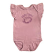 Whereable Art Geaux Tigers Flutter Onesie in Light Violet - Little Miss Muffin Children & Home