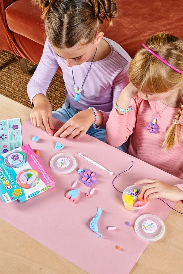 Ooly Ooly Creatibles Blissful Blooms Air Dry Clay Jewelry Kit, Set of 6 Colors - Little Miss Muffin Children & Home