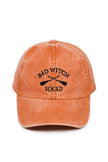David and Young Bad Witch Squad Embroidered Baseball Cap in Rust - Little Miss Muffin Children & Home