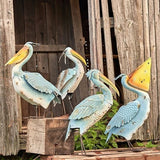 Zaer Ltd International Zaer Ltd International Coastal Blue Pelican Garden Figurines - Little Miss Muffin Children & Home