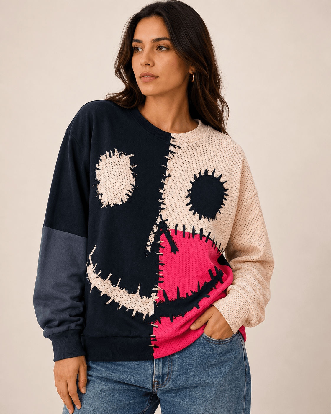 Scarecrow Face 3D Print Sweatshirt