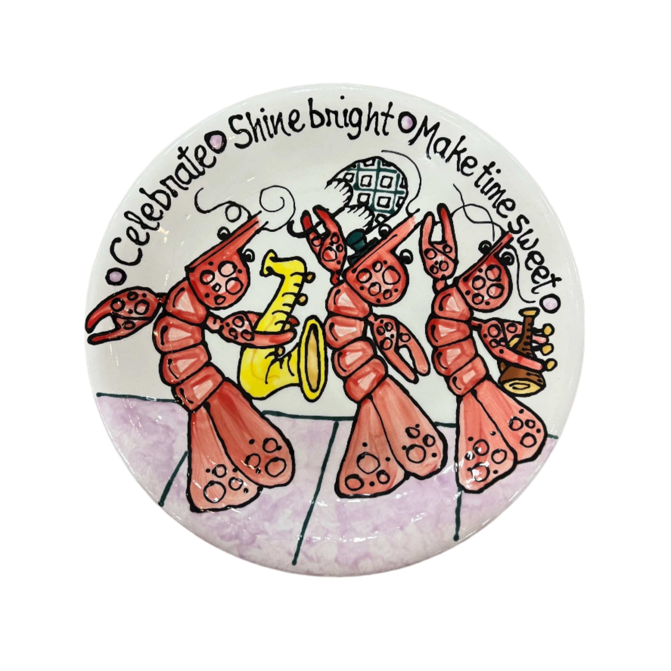 Jan Salzer Art Jan Salzer Crawfish Cake Plate - Little Miss Muffin Children & Home