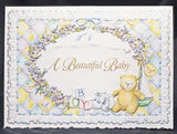 For Arts Sake For Arts Sake Beautiful Baby Boy Embossed Card - Little Miss Muffin Children & Home
