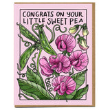 Mattea Mattea Congrats On Your Little Sweet Pea Card - Little Miss Muffin Children & Home