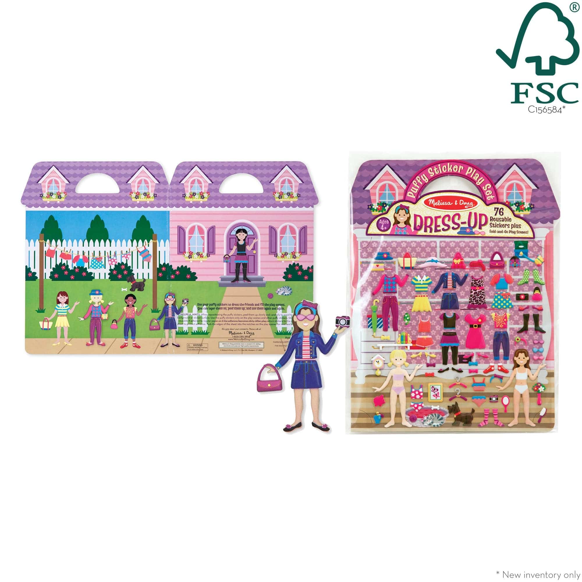 Melissa & Doug Melissa & Doug Puffy Sticker Play Set Dress-Up - Little Miss Muffin Children & Home