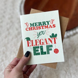 Big Moods "Merry Christmas You Elegant Elf" Christmas Card