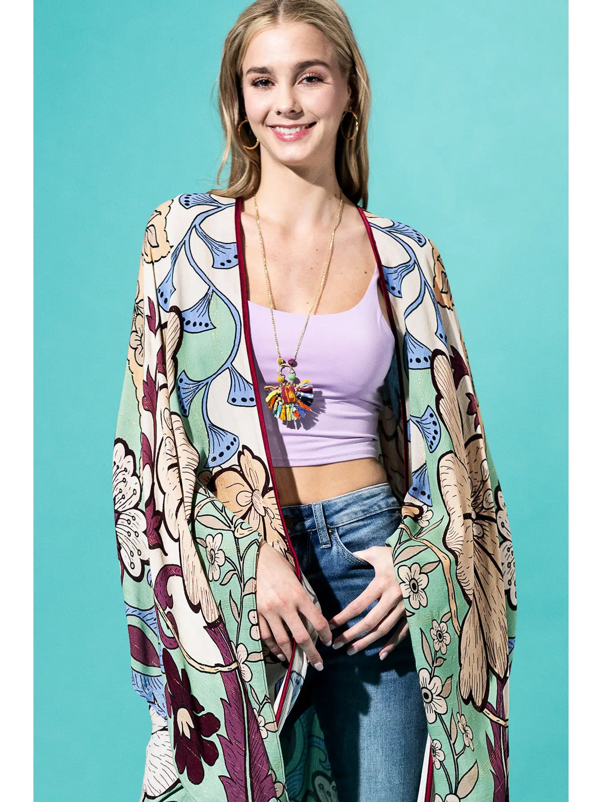 Blushing Garden Kimono
