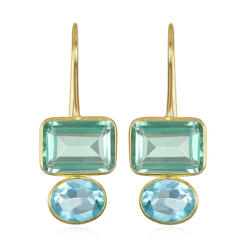 Valencia Aqua & Sky Blue Earring
