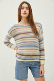 Be Cool Be Cool Vintage Autumn Striped Breezy Sweater - Little Miss Muffin Children & Home