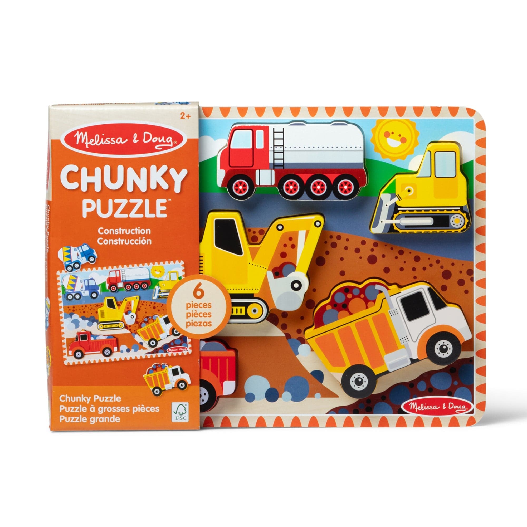 Melissa & Doug Melissa & Doug Construction Chunky Puzzle - Little Miss Muffin Children & Home