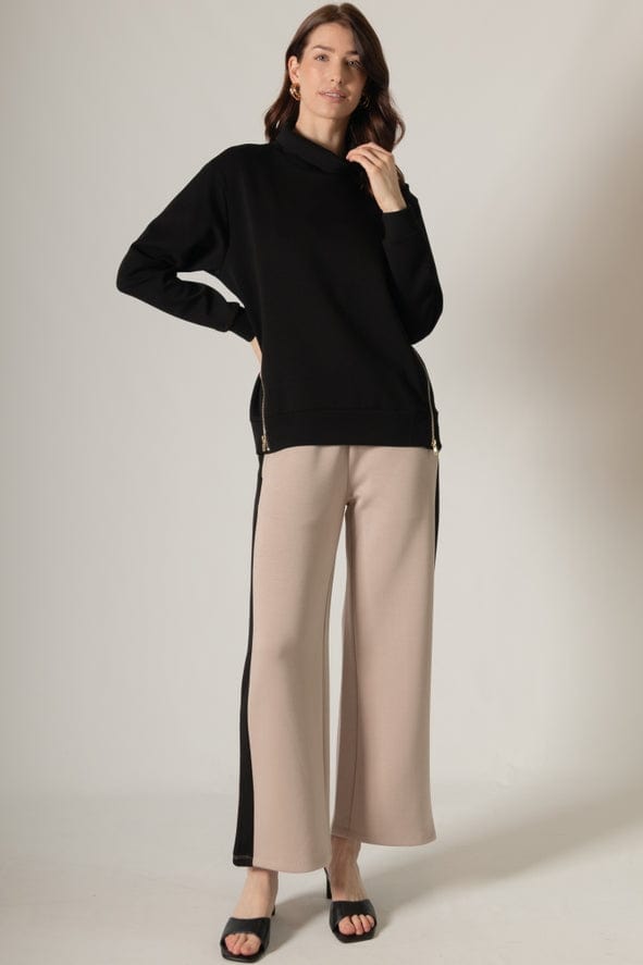 Before You Collection Before You Collection Mock Neck Pullover with Side Zipper - Little Miss Muffin Children & Home