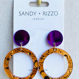 Sandy + Rizzo Sandy + Rizzo Tiger Jamie Hoop Earrings - Little Miss Muffin Children & Home
