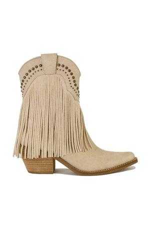 Ccocci Ccocci Adela Tassel Fringe Western Cowboy Ankle Booties - Little Miss Muffin Children & Home