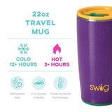 Swig Life Swig Life Pardi Gras Travel Mug (22oz) - Little Miss Muffin Children & Home