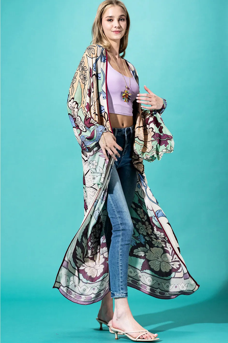 Blushing Garden Kimono