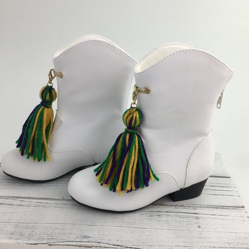 SongLily SongLily Kids's Marching Boots with Mardi Gras Tassels - Little Miss Muffin Children & Home