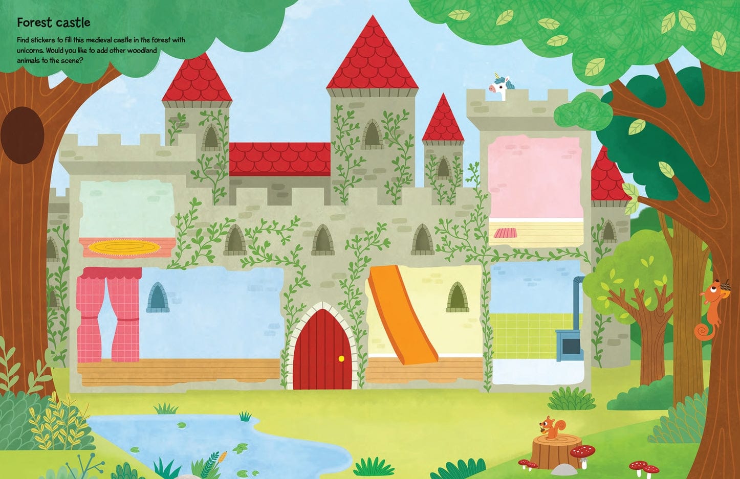 EDC Publishing My Sticker World, Unicorn Kingdom - Little Miss Muffin Children & Home