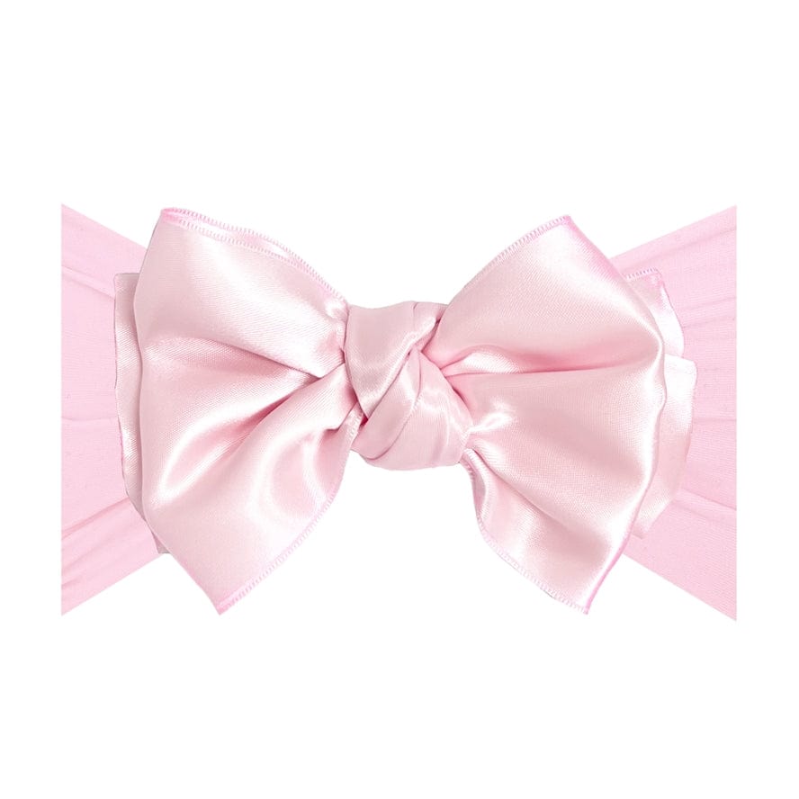 Baby Bling Bows Satin FAB® Soft Nylon Headband with Satin Bow - Little Miss Muffin Children & Home