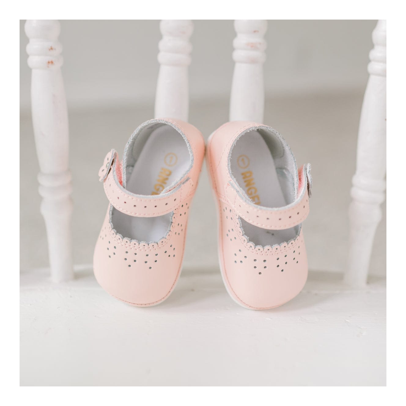 L'Amour Shoes L'Amour Mia Scalloped Leather Mary Jane - Little Miss Muffin Children & Home