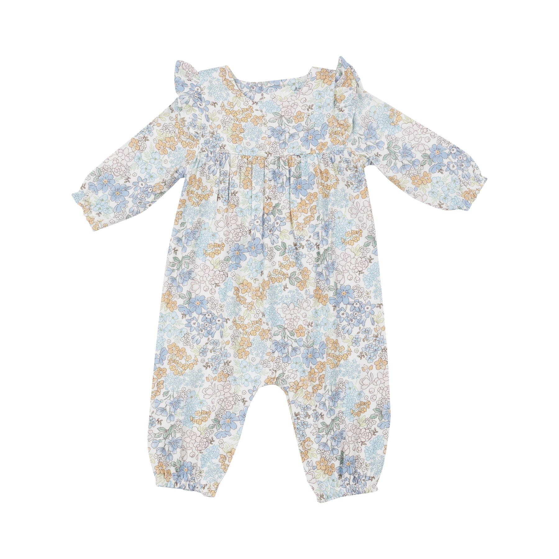 Angel Dear Angel Dear Edith's Floral Ruffle Sleeve Romper - Little Miss Muffin Children & Home