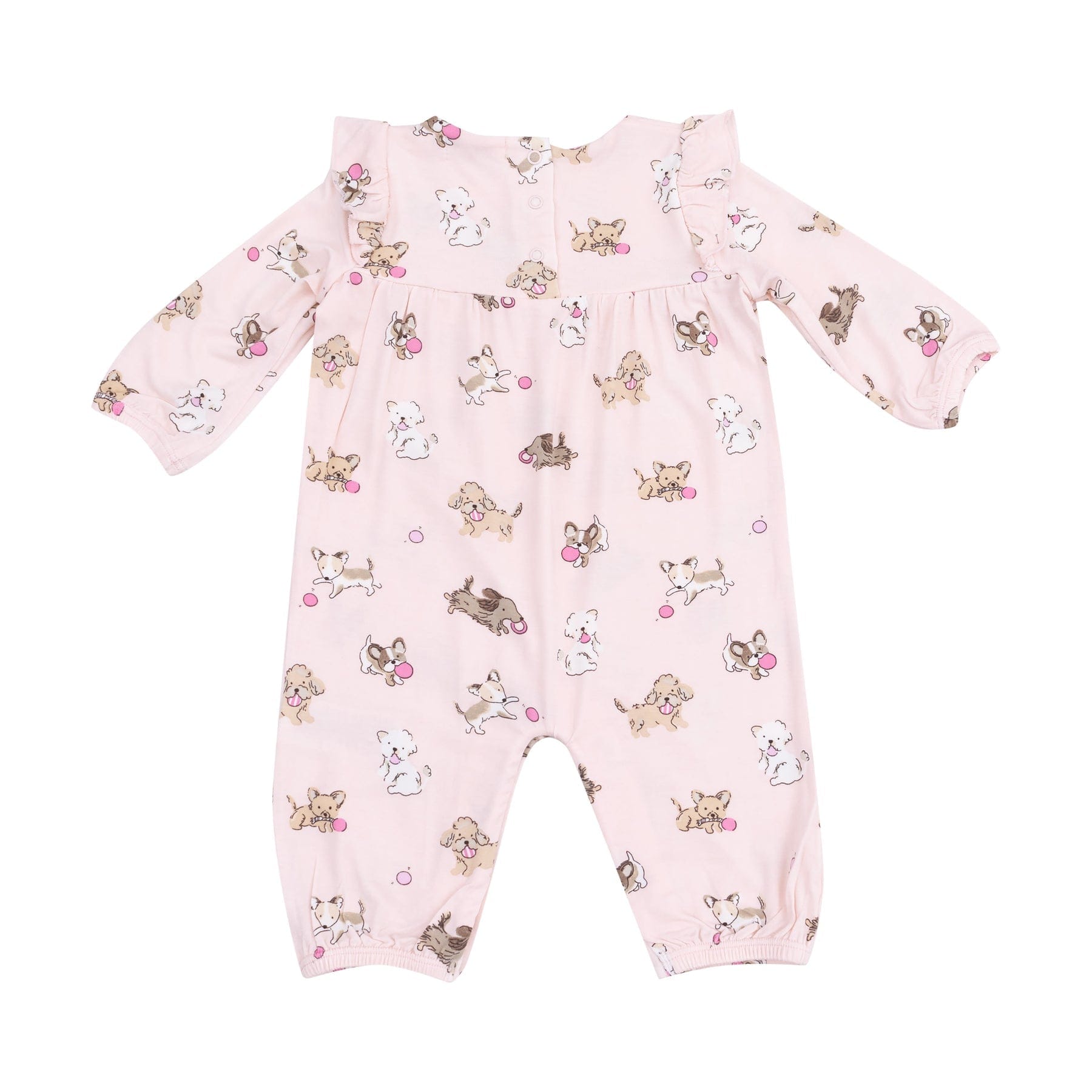Angel Dear Angel Dear Fluffy Puppies Ruffle Sleeve Romper - Little Miss Muffin Children & Home