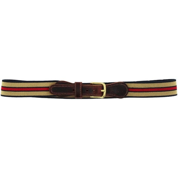 Buddy Belt in Navy/Khaki/Red