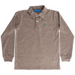 Bailey Boys Harry Long Sleeve Polo in Bark - Little Miss Muffin Children & Home