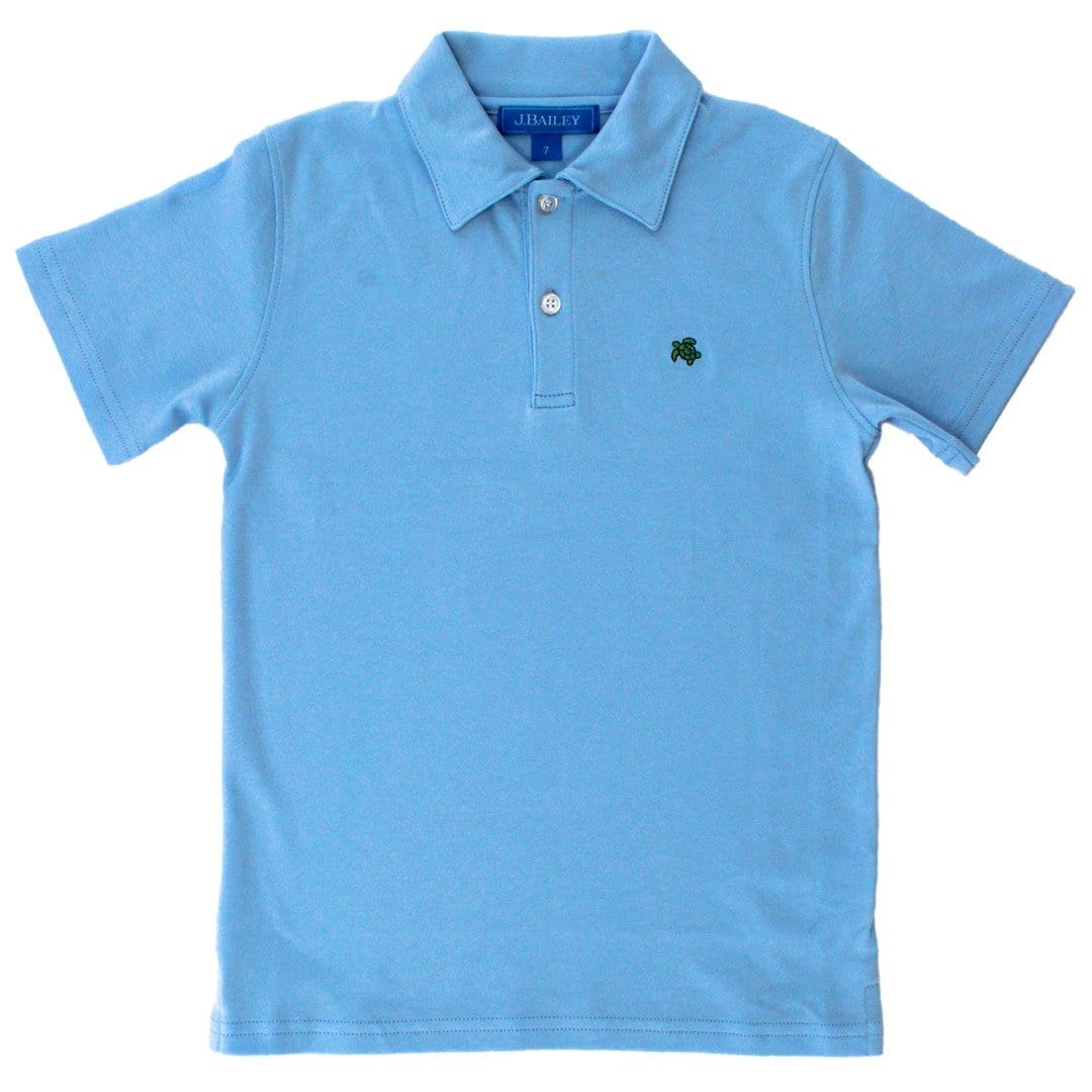 Bailey Boys Bailey Boys Short Sleeve Henry Polo in Bayberry - Little Miss Muffin Children & Home