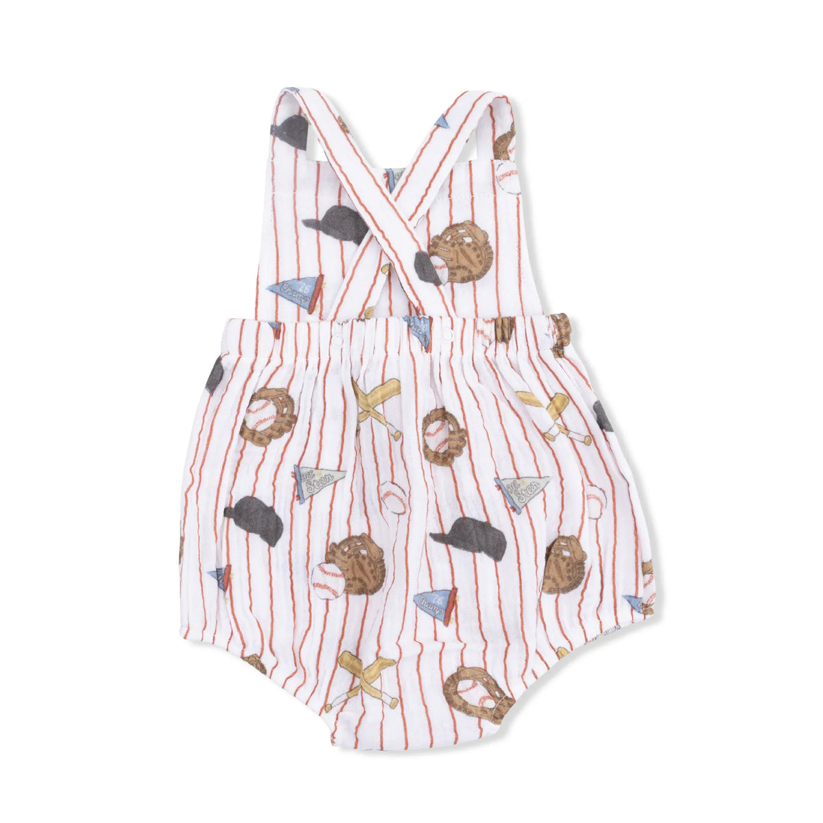 Vintage Baseball Stripe Retro Sunsuit