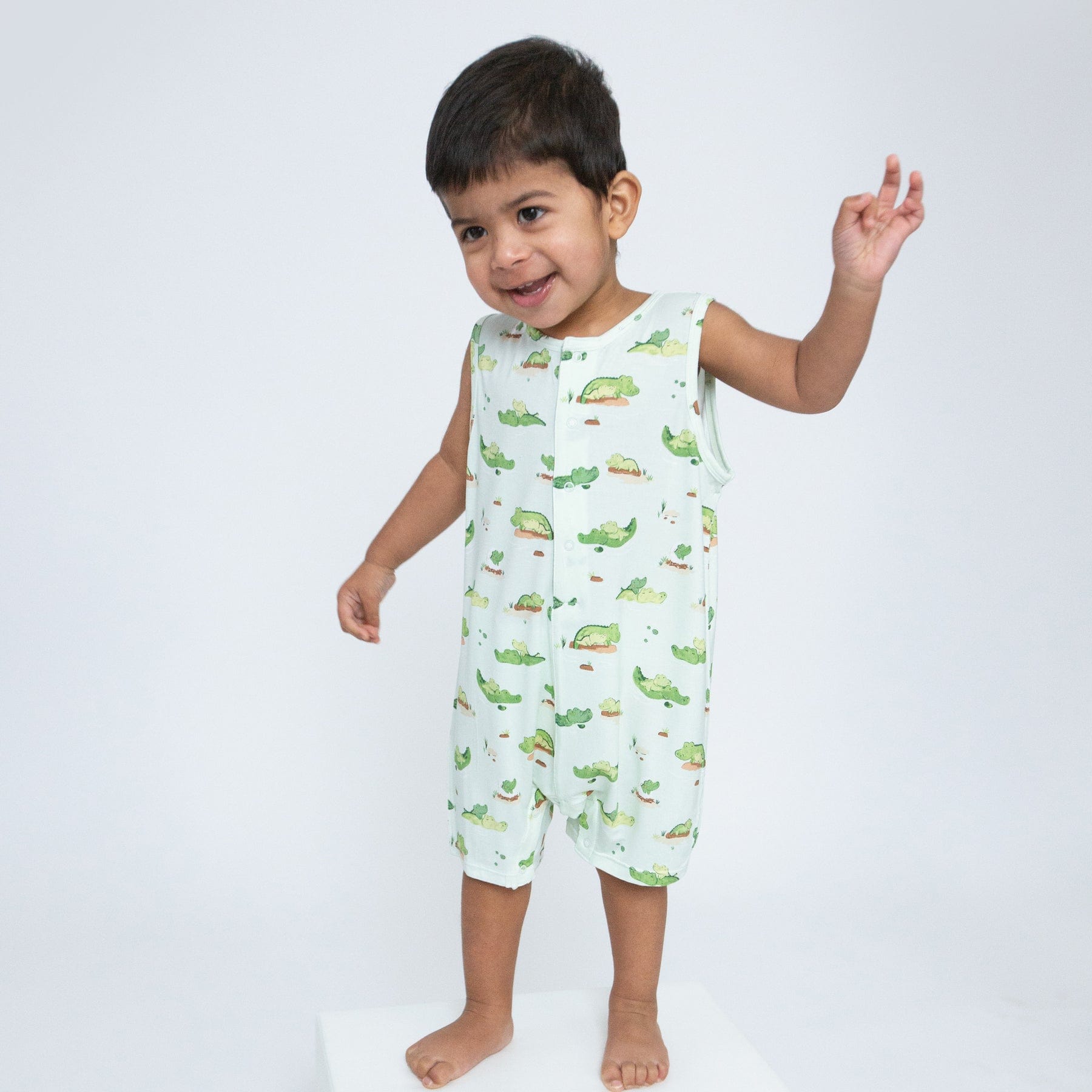 Angel Dear Angel Dear Alligators Shortie Romper - Little Miss Muffin Children & Home
