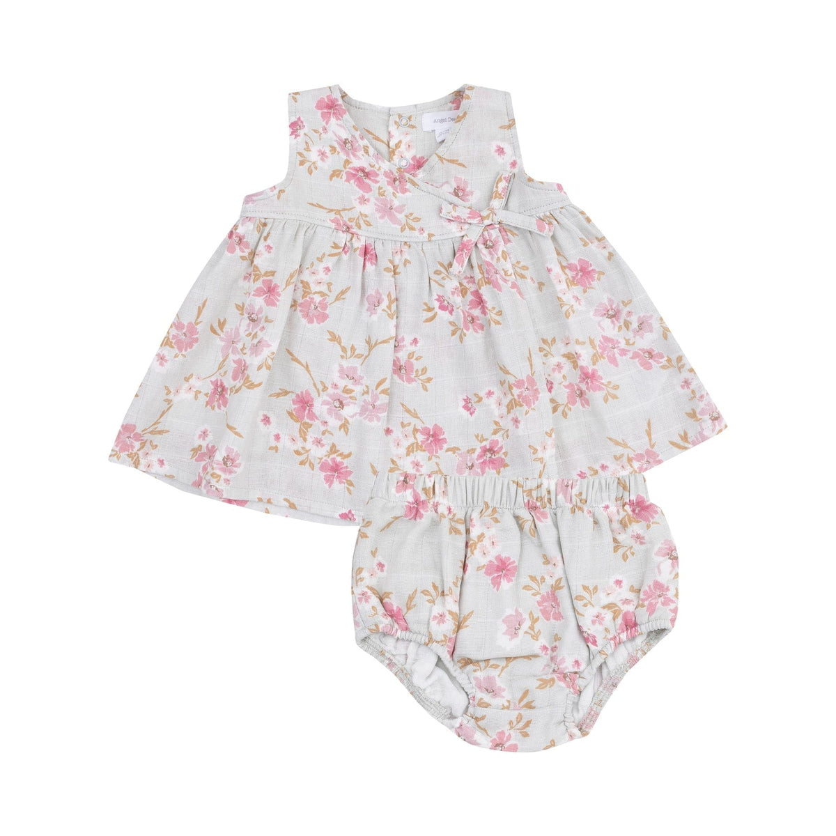 Angel Dear Angel Dear Pink Phlox Floral Kimono Dress & Bloomer - Little Miss Muffin Children & Home