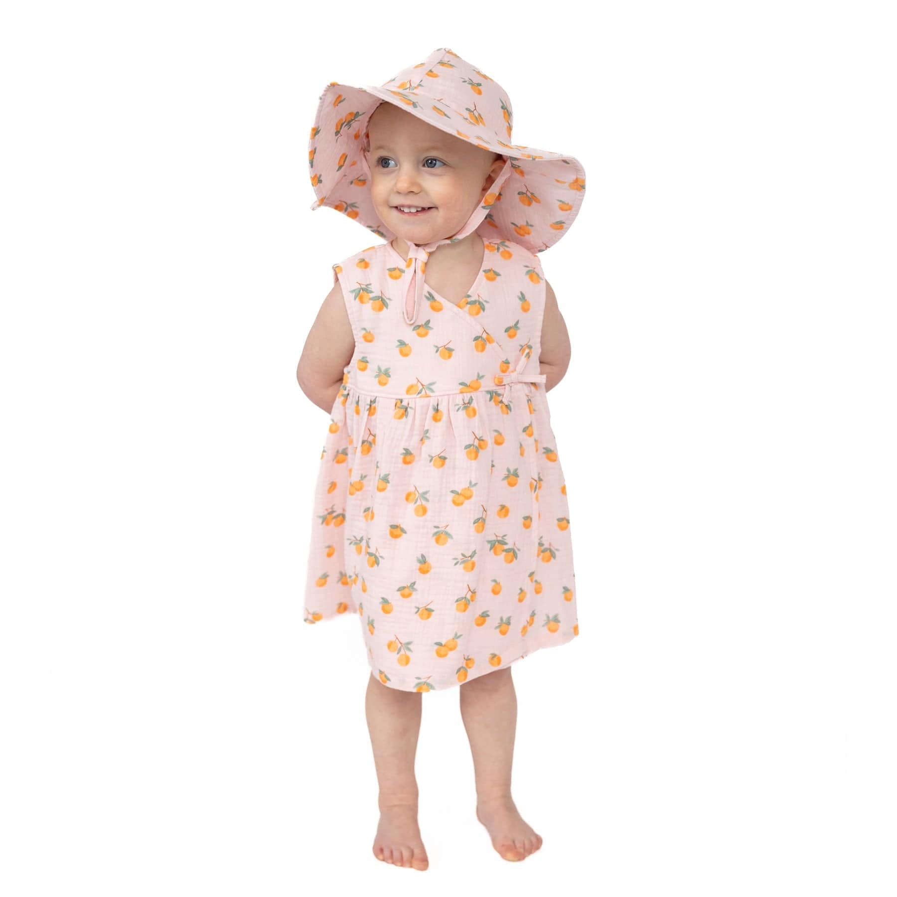 Angel Dear Angel Dear Sweet Clementines Kimono Dress & Bloomer - Little Miss Muffin Children & Home