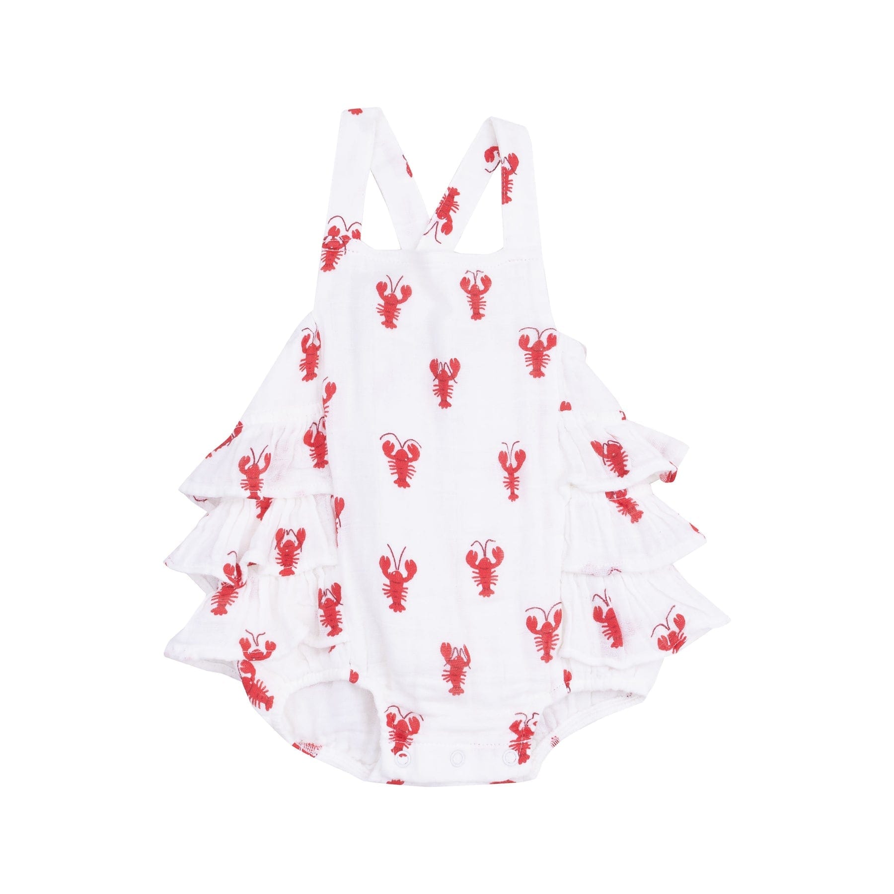 Angel Dear Angel Dear Lobster Muslin Ruffle Sunsuit - Little Miss Muffin Children & Home