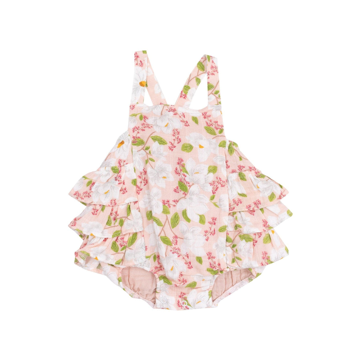 Angel Dear Angel Dear Magnolias Ruffle Sunsuit - Little Miss Muffin Children & Home