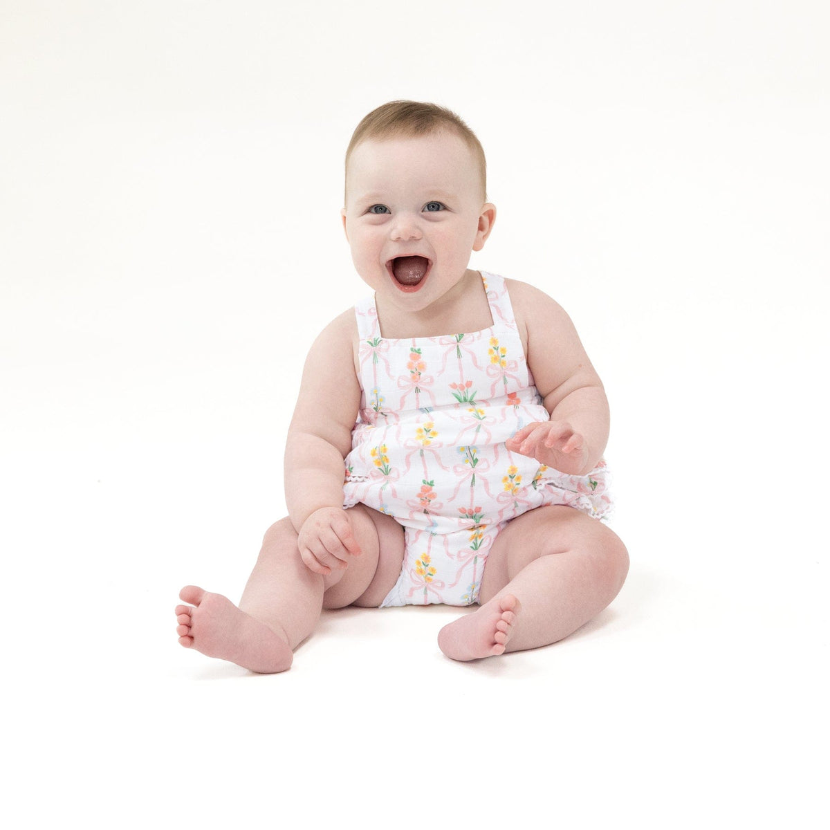 Angel Dear Angel Dear Ribbon Bouquets Ruffle Sunsuit - Little Miss Muffin Children & Home