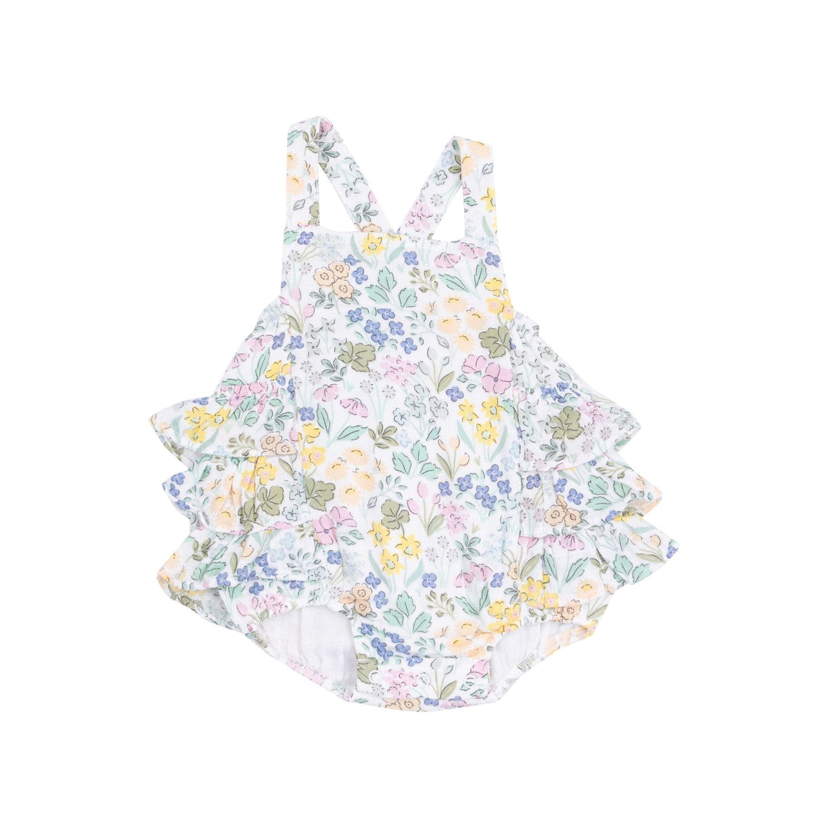 Angel Dear Angel Dear Samantha Floral Ruffle Sunsuit - Little Miss Muffin Children & Home
