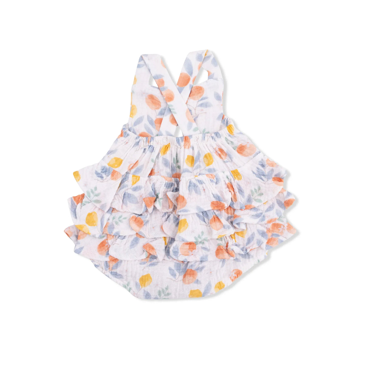 Citrus Floral Ruffle Sunsuit