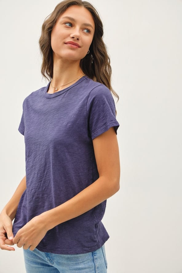 Be Cool Be Cool Garment Dyed Slub Tee in Indigo - Little Miss Muffin Children & Home