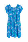 La Cera La Cera Drawstring Neckline Floral Chemise - Little Miss Muffin Children & Home